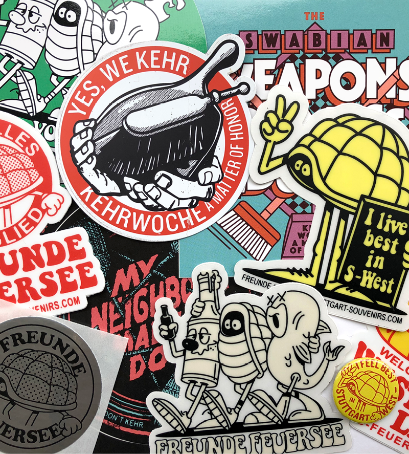 Stickerset mit Magneten