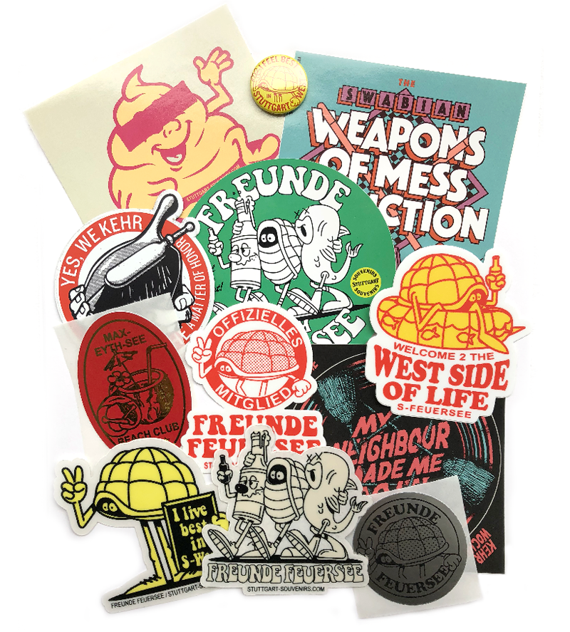 Stickerset mit Magneten